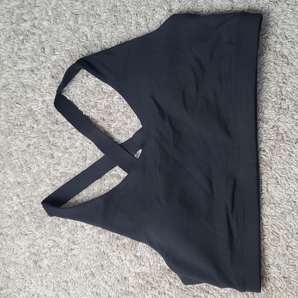 Prana Women sport bra running gym casual hiking lightweight casual sz M black